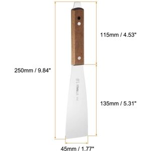 Unique Painting Knives Shovel Mixing Palette Scraper with Wood Handle for Oil Paint Craft 45mm Unique Painting Knives Shovel Mixing Palette Scraper with Wood Handle for Oil Paint Craft 45mm