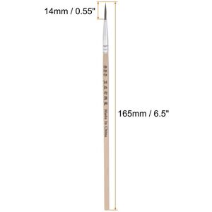 Unique Detail Paint Brushes Nylon Hair Detailing Painting Brush for Watercolor Oil Acrylic Painting Wood Color 000# 14mm Unique Detail Paint Brushes Nylon Hair Detailing Painting Brush for Watercolor Oil Acrylic Painting Wood Color 000# 14mm