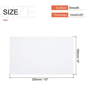 Unique ABS Plastic Sheet ABS Board for Building Model, DIY Crafts, Panel,Model Making 10 x 6 x 0.04 Inch Unique ABS Plastic Sheet ABS Board for Building Model, DIY Crafts, Panel,Model Making 10 x 6 x 0.04 Inch