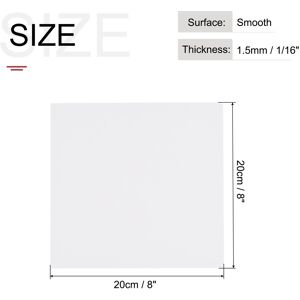 Unique ABS Plastic Sheet, ABS Styrene Sheets for Building Model DIY Crafts Panel 8 Inch x 8 Inch x 0.06 Inch Unique ABS Plastic Sheet, ABS Styrene Sheets for Building Model DIY Crafts Panel 8 Inch x 8 Inch x 0.06 Inch