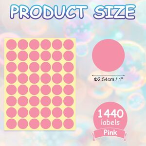 Unique Colored Dot Stickers Labels, Circle Price Stickers Self Adhesive Circle Tags Coding Labels for Office Business Yard Sale Pink Unique Colored Dot Stickers Labels, Circle Price Stickers Self Adhesive Circle Tags Coding Labels for Office Business Yard Sale Pink