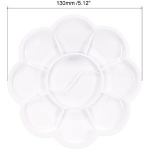 Unique 10 Wells Paint Tray Palette Painting Pallet Holder Flower Shape 5.1 White 5.1 Unique 10 Wells Paint Tray Palette Painting Pallet Holder Flower Shape 5.1 White 5.1