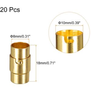 Unique Leather Cord End Clasp, Hole Magnetic Clasps Jewelry Making Gold 8mm Unique Leather Cord End Clasp, Hole Magnetic Clasps Jewelry Making Gold 8mm