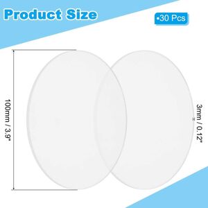 Unique Acrylic Circles, Clear Round Acrylic Sheets Acrylic Circle Blanks Cake Disc Panel for Sign DIY Craft Project, Paintings 30 Pcs 3.9 Unique Acrylic Circles, Clear Round Acrylic Sheets Acrylic Circle Blanks Cake Disc Panel for Sign DIY Craft Project, Paintings 30 Pcs 3.9