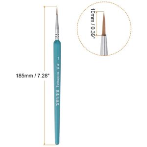 Unique Detail Paint Brushes Length Nylon Hair Miniature Painting Brush for Watercolor Oil Acrylic Painting Blue 1# 10mm Unique Detail Paint Brushes Length Nylon Hair Miniature Painting Brush for Watercolor Oil Acrylic Painting Blue 1# 10mm