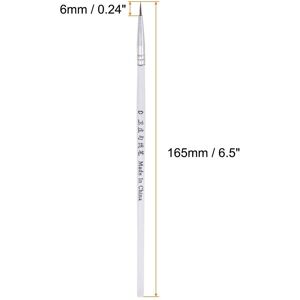 Unique Detail Paint Brushes Nylon Hair Detailing Painting Brush for Watercolor Oil Acrylic Painting White 0# 6mm Unique Detail Paint Brushes Nylon Hair Detailing Painting Brush for Watercolor Oil Acrylic Painting White 0# 6mm