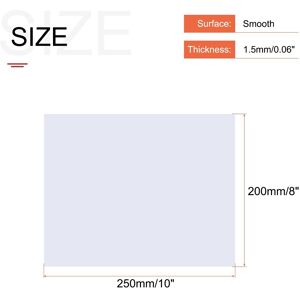 Unique ABS Plastic Sheets, for Building Model, DIY, Panel White 10x8x0.06 inch Unique ABS Plastic Sheets, for Building Model, DIY, Panel White 10x8x0.06 inch