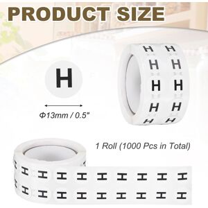 Unique Inventory Labels Letter Stickers Round Circle Dots Labels Semi-Gloss Adhesive Stickers for Home Organization Office Storage Letter H 0.5 Inch Unique Inventory Labels Letter Stickers Round Circle Dots Labels Semi-Gloss Adhesive Stickers for Home Organization Office Storage Letter H 0.5 Inch