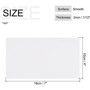 Unique ABS Plastic Sheet, ABS Styrene Sheets for Building Model DIY Crafts Panel 7 Inch x 4 Inch x 0.08 Inch Unique ABS Plastic Sheet, ABS Styrene Sheets for Building Model DIY Crafts Panel 7 Inch x 4 Inch x 0.08 Inch