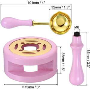 Unique Wax Seal Kit, Wax Seal Warmer Melting Spoon Wax Seal Stamp Handle Melt Stove Pot Furnace Tool Purple 1 Set Unique Wax Seal Kit, Wax Seal Warmer Melting Spoon Wax Seal Stamp Handle Melt Stove Pot Furnace Tool Purple 1 Set
