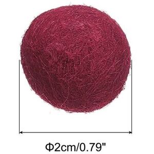 Unique Wool Felt Balls Beads Woolen Fabric 2cm 20mm for Home Crafts 10Pcs Dark Red 0.79 In. W X 0.79 In. H X 0.0 In. D Unique Wool Felt Balls Beads Woolen Fabric 2cm 20mm for Home Crafts 10Pcs Dark Red 0.79 In. W X 0.79 In. H X 0.0 In. D