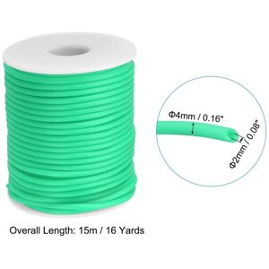 Unique Hollow Pipe Rubber Cord, Rubber Tube Cord with a Plastic Spool for Knitting Beading DIY Craft Ocean Blue Unique Hollow Pipe Rubber Cord, Rubber Tube Cord with a Plastic Spool for Knitting Beading DIY Craft Ocean Blue