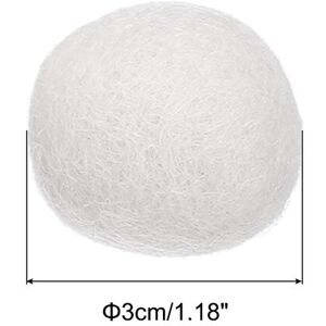 Unique Wool Felt Balls Beads Woolen Fabric 3cm 30mm for Home Crafts 5Pcs White 1.18 In. W X 1.18 In. H X 0.0 In. D Unique Wool Felt Balls Beads Woolen Fabric 3cm 30mm for Home Crafts 5Pcs White 1.18 In. W X 1.18 In. H X 0.0 In. D