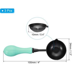 Unique Wax Seal Spoon, Wax Sealing Melting Spoon Painted Wooden Handle Wax Spoon for Wax Seal Stamp Envelope Art Craft Light Green Unique Wax Seal Spoon, Wax Sealing Melting Spoon Painted Wooden Handle Wax Spoon for Wax Seal Stamp Envelope Art Craft Light Green