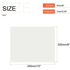Unique ABS Plastic Sheets, for Building Model, DIY, Panel White 10x8x0.04 inch Unique ABS Plastic Sheets, for Building Model, DIY, Panel White 10x8x0.04 inch