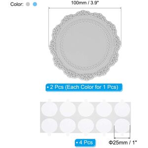 Unique Wax Seal Silicone Pad, Wax Seal Pads with Double Sided Adhesive Dots Backing Pad Plate for Stamp Sealing Wax DIY Craft Blue/Gray Unique Wax Seal Silicone Pad, Wax Seal Pads with Double Sided Adhesive Dots Backing Pad Plate for Stamp Sealing Wax DIY Craft Blue/Gray