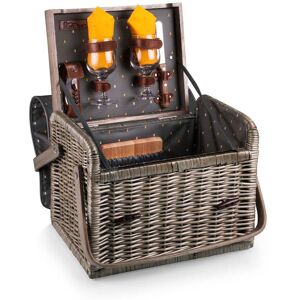 Picnic Time Anthology Collection Kabrio Wine and Cheese Basket Grey See Description (or 16 with handles up) Picnic Time Anthology Collection Kabrio Wine and Cheese Basket Grey See Description (or 16 with handles up)