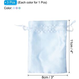 Unique Satin Bags with Drawstring, 3Pack 3x4 Inch Wedding Favor Bags, 3 Color - 3x4 Inch Sky Blue, Light Green, Light Purple 3x4 Inch Unique Satin Bags with Drawstring, 3Pack 3x4 Inch Wedding Favor Bags, 3 Color - 3x4 Inch Sky Blue, Light Green, Light Purple 3x4 Inch