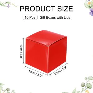 Unique Gift Boxes, Square Cardboard Craft Box with Lids, Favor Treat Candy Container for Gift Wrapping, Wedding, Party Supplies - 3.9 Red 3.9 Unique Gift Boxes, Square Cardboard Craft Box with Lids, Favor Treat Candy Container for Gift Wrapping, Wedding, Party Supplies - 3.9 Red 3.9