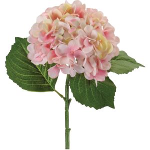 Melrose International Hydrangea Flower Stem (Set of 4) Pink, Yellow, Green 21-30 Inches Melrose International Hydrangea Flower Stem (Set of 4) Pink, Yellow, Green 21-30 Inches