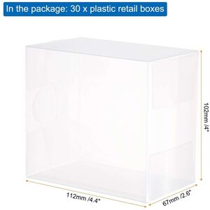 Unique Plastic Retail Boxes Gift Box with Protecting Film for Candy, Cookies, Christmas, Wedding - Clear 4 Unique Plastic Retail Boxes Gift Box with Protecting Film for Candy, Cookies, Christmas, Wedding - Clear 4
