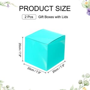 Unique Gift Boxes, Square Cardboard Craft Box with Lids, Favor Treat Candy Container for Gift Wrapping, Holiday, Birthday - 7.9 Blue 7.9 Unique Gift Boxes, Square Cardboard Craft Box with Lids, Favor Treat Candy Container for Gift Wrapping, Holiday, Birthday - 7.9 Blue 7.9