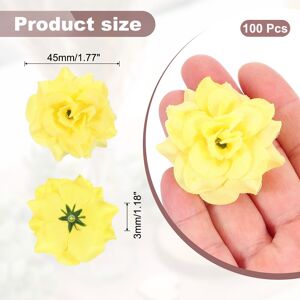 Unique Artificial Roses Head, Fake Flowers Wedding Faux Flower Wall DIY Crafts Bridal Shower Bouquet Home Housewarming Decor Yellow 100 Pcs, 1.77 Inch Unique Artificial Roses Head, Fake Flowers Wedding Faux Flower Wall DIY Crafts Bridal Shower Bouquet Home Housewarming Decor Yellow 100 Pcs, 1.77 Inch
