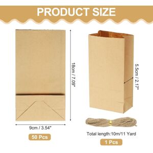 Unique Kraft Paper Treat Bags, Greaseproof Kraft Candy Bags Favor Gift Bags with Jute Rope Soap Wrappers for Homemade Soap Gift Crafts Brown 7.1 Unique Kraft Paper Treat Bags, Greaseproof Kraft Candy Bags Favor Gift Bags with Jute Rope Soap Wrappers for Homemade Soap Gift Crafts Brown 7.1