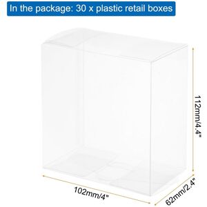Unique Plastic Retail Boxes Gift Box with Protecting Film for Candy, Cookies, Christmas, Wedding - Clear 4 Unique Plastic Retail Boxes Gift Box with Protecting Film for Candy, Cookies, Christmas, Wedding - Clear 4