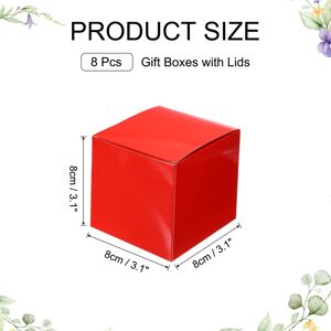 Unique Gift Boxes, Square Cardboard Craft Box with Lids, Favor Treat Candy Container for Gift Wrapping, Wedding, Holiday - 4.7 Red 4.7 Unique Gift Boxes, Square Cardboard Craft Box with Lids, Favor Treat Candy Container for Gift Wrapping, Wedding, Holiday - 4.7 Red 4.7