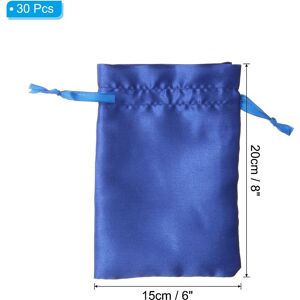 Unique Satin Bags with Drawstring, 30 Pack 6x8 Inch Wedding Favor Bags Blue 0.1 In. W X 0.1 In. H X 0.0 In. D Unique Satin Bags with Drawstring, 30 Pack 6x8 Inch Wedding Favor Bags Blue 0.1 In. W X 0.1 In. H X 0.0 In. D