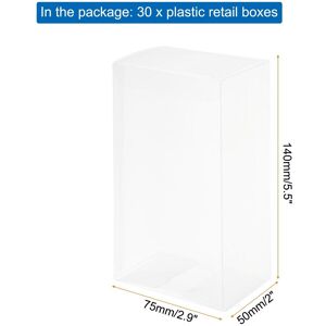 Unique Plastic Retail Boxes Gift Box with Protecting Film for Candy, Cookies, Christmas, Wedding - Clear 2.9 Unique Plastic Retail Boxes Gift Box with Protecting Film for Candy, Cookies, Christmas, Wedding - Clear 2.9