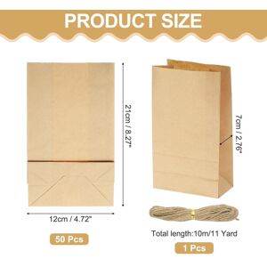 Unique Kraft Paper Treat Bags, Greaseproof Kraft Candy Bags Favor Gift Bags with Jute Rope Soap Wrappers for Homemade Soap Gift Crafts Brown 8.3 Unique Kraft Paper Treat Bags, Greaseproof Kraft Candy Bags Favor Gift Bags with Jute Rope Soap Wrappers for Homemade Soap Gift Crafts Brown 8.3