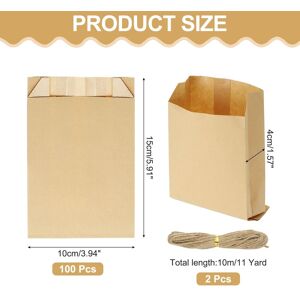 Unique Kraft Paper Treat Bags, Greaseproof Kraft Candy Bags Favor Gift Bags with Jute Rope Soap Wrappers for Homemade Soap Gift Crafts, Brown 5.9 Unique Kraft Paper Treat Bags, Greaseproof Kraft Candy Bags Favor Gift Bags with Jute Rope Soap Wrappers for Homemade Soap Gift Crafts, Brown 5.9