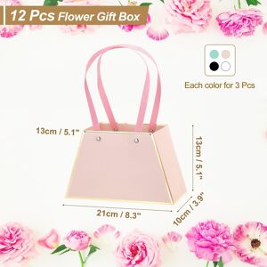 Unique Flower Gift Box, 12 Pcs Paper Flower Gift Bags 12 Packs Unique Flower Gift Box, 12 Pcs Paper Flower Gift Bags 12 Packs