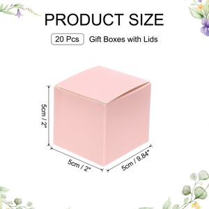 Unique Gift Boxes, Square Cardboard Craft Box with Lids, Favor Treat Candy Container for Gift Wrapping, Holiday, Party Supplies - 2 Pink 2 Unique Gift Boxes, Square Cardboard Craft Box with Lids, Favor Treat Candy Container for Gift Wrapping, Holiday, Party Supplies - 2 Pink 2