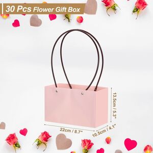 Unique Flower Gift Box, 30 Pcs Paper Bouquet Flower Gift Bags Light Pink 0.1 In. W X 0.1 In. H X 0.0 In. D Unique Flower Gift Box, 30 Pcs Paper Bouquet Flower Gift Bags Light Pink 0.1 In. W X 0.1 In. H X 0.0 In. D