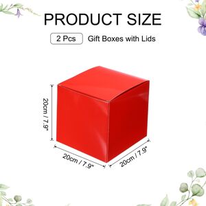 Unique Gift Boxes, Square Cardboard Craft Box with Lids, Favor Treat Candy Container for Gift Wrapping, Holiday, Birthday - 7.9 Red 7.9 Unique Gift Boxes, Square Cardboard Craft Box with Lids, Favor Treat Candy Container for Gift Wrapping, Holiday, Birthday - 7.9 Red 7.9