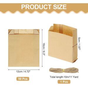 Unique Kraft Paper Treat Bags, Greaseproof Kraft Candy Bags Favor Gift Bags with Jute Rope Soap Wrappers for Homemade Soap Gift Crafts Brown 6.3 Unique Kraft Paper Treat Bags, Greaseproof Kraft Candy Bags Favor Gift Bags with Jute Rope Soap Wrappers for Homemade Soap Gift Crafts Brown 6.3