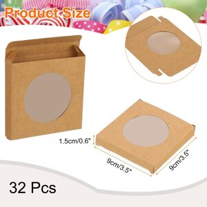 Unique Soap Packaging Boxes Kraft Soap Box Mini Soap Present Treat Gift Box for Bakery Candy Packaging Jewelry Display, Brown 3.5 x 3.5 x 0.6 Inch Unique Soap Packaging Boxes Kraft Soap Box Mini Soap Present Treat Gift Box for Bakery Candy Packaging Jewelry Display, Brown 3.5 x 3.5 x 0.6 Inch