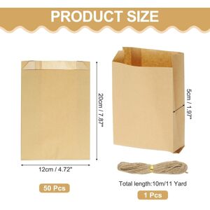 Unique Kraft Paper Treat Bags, Greaseproof Kraft Candy Bags Favor Gift Bags with Jute Rope Soap Wrappers for Homemade Soap Gift Crafts Brown 7.9 Unique Kraft Paper Treat Bags, Greaseproof Kraft Candy Bags Favor Gift Bags with Jute Rope Soap Wrappers for Homemade Soap Gift Crafts Brown 7.9