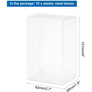 Unique 10 PCS Clear Gift Box, Plastic Packing Box for Candy Cookies 2.2 Unique 10 PCS Clear Gift Box, Plastic Packing Box for Candy Cookies 2.2