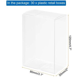 Unique Plastic Retail Boxes Gift Box with Protecting Film for Candy, Cookies, Christmas, Wedding - Clear 3.1 Unique Plastic Retail Boxes Gift Box with Protecting Film for Candy, Cookies, Christmas, Wedding - Clear 3.1