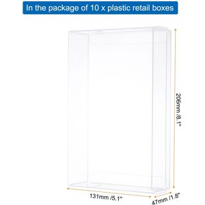 Unique 10 PCS Clear Gift Box, Plastic Packing Box for Candy Cookies 5.1 Unique 10 PCS Clear Gift Box, Plastic Packing Box for Candy Cookies 5.1