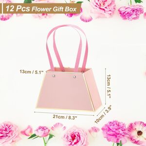 Unique Flower Gift Box, 12 Pcs Paper Flower Gift Bags 0.01 In. W X 0.01 In. H X 0.01 In. D Unique Flower Gift Box, 12 Pcs Paper Flower Gift Bags 0.01 In. W X 0.01 In. H X 0.01 In. D