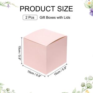 Unique Gift Boxes, Square Cardboard Craft Box with Lids, Favor Treat Candy Container for Gift Wrapping, Holiday, Birthday - 7.9 Pink 7.9 Unique Gift Boxes, Square Cardboard Craft Box with Lids, Favor Treat Candy Container for Gift Wrapping, Holiday, Birthday - 7.9 Pink 7.9