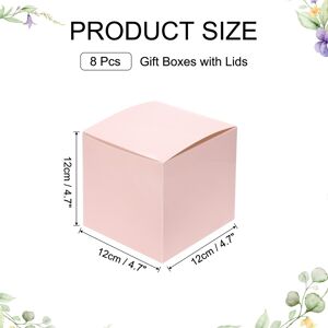 Unique Gift Boxes, Square Cardboard Craft Box with Lids, Favor Treat Candy Container for Gift Wrapping, Wedding, Holiday - 4.7 Pink 4.7 Unique Gift Boxes, Square Cardboard Craft Box with Lids, Favor Treat Candy Container for Gift Wrapping, Wedding, Holiday - 4.7 Pink 4.7