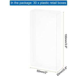 Unique Plastic Retail Boxes Gift Box with Protecting Film for Candy, Cookies, Christmas, Wedding - Clear 2 Unique Plastic Retail Boxes Gift Box with Protecting Film for Candy, Cookies, Christmas, Wedding - Clear 2