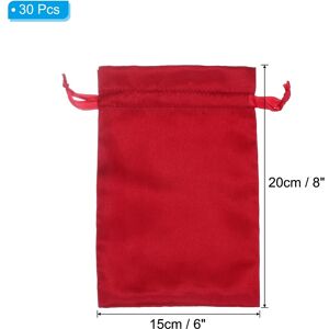 Unique Satin Bags with Drawstring, 30 Pack 6x8 Inch Wedding Favor Bags Burgundy 0.1 In. W X 0.1 In. H X 0.0 In. D Unique Satin Bags with Drawstring, 30 Pack 6x8 Inch Wedding Favor Bags Burgundy 0.1 In. W X 0.1 In. H X 0.0 In. D