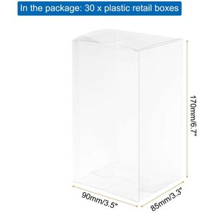 Unique Plastic Retail Boxes Gift Box with Protecting Film for Candy, Cookies, Christmas, Wedding - Clear 3.5 Unique Plastic Retail Boxes Gift Box with Protecting Film for Candy, Cookies, Christmas, Wedding - Clear 3.5